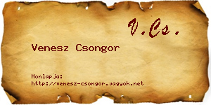 Venesz Csongor névjegykártya