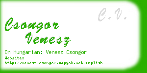 csongor venesz business card